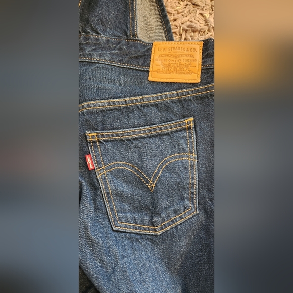 Levis Original blue denim overalls - Picture 3 of 8